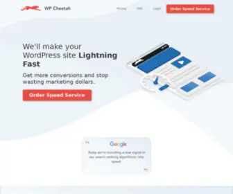 WPcheetah.io(Speed Up WordPress) Screenshot