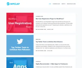 WPclap.com(Cool WordPress Resources) Screenshot