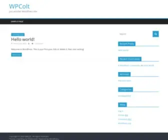 Wpcolt.com(Just another WordPress site) Screenshot