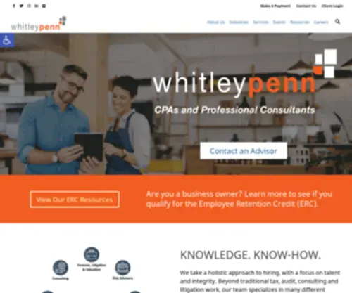 WPcpa.com(Whitley Penn) Screenshot