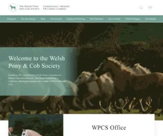 WPCS.uk.com(The Welsh Pony & Cob Society) Screenshot