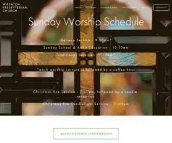 WPCSLC.org(Wasatch Presbyterian Church) Screenshot