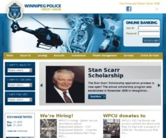 Wpcu.ca(Winnipeg Police Credit Union) Screenshot