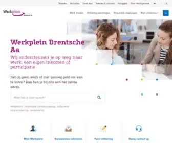 Wpda.nl(Werkplein Drentsche Aa) Screenshot