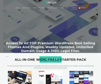 Wpdaily.club(Daily WordPress Club) Screenshot