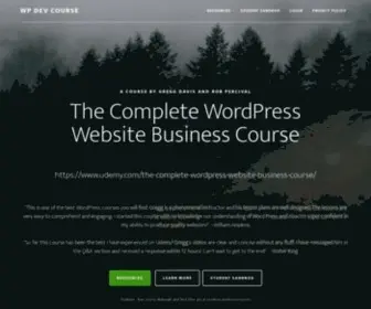 WpdevCourse.com(Create a Complete WordPress Website Business) Screenshot