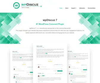 Wpdiscuz.com(The Best WordPress Comment Plugin) Screenshot