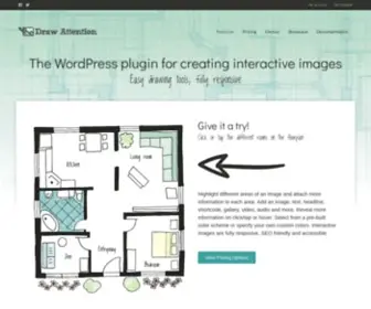 WPdrawattention.com(WP Draw Attention) Screenshot