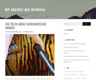 Wpeklenti.com(WP Eklenti Bee Removal) Screenshot