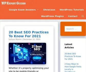 Wpexpertguides.com(WP Expert Guides) Screenshot