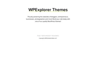 Wpexplorer-Themes.com(WPExplorer Themes) Screenshot