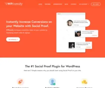 Wpfomify.com(Best Social Proof & FOMO Marketing Plugin for WordPress) Screenshot