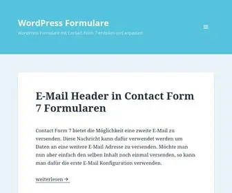 Wpformular.de(WordPress Formulare mit Contact Form 7 erstellen und anpassen) Screenshot