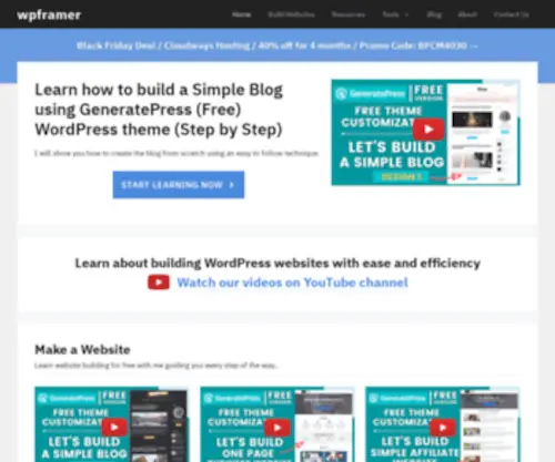 WPframer.com(WordPress Tutorials) Screenshot