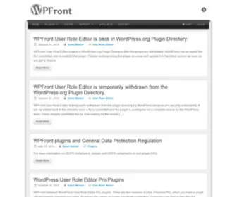 WPfront.com(WordPress Plugins) Screenshot
