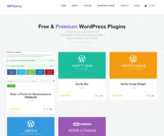 Wpgens.com(Free & Premium WordPress plugins) Screenshot