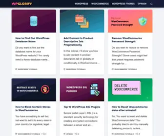 WPglorify.com(WordPress, WooCommerce Help & Tutorials) Screenshot