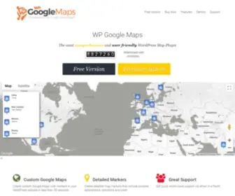 WPgmaps.com(WordPress Google Map Plugin (WP Google Maps)) Screenshot