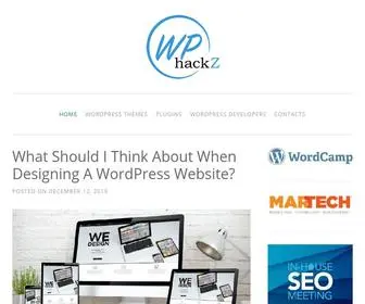 Wphackz.com(WordPress Designs & Themes) Screenshot