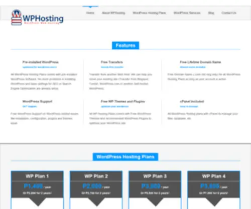 Wphosting.ph(WordPress Hosting) Screenshot