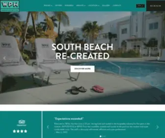 WPhsouthbeach.com(Washington Park Hotel South Beach) Screenshot