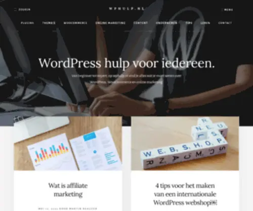 Wphulp.nl(Dé Nederlandse WordPress site) Screenshot