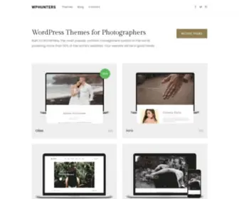 Wphunters.com(Premium WordPress Themes for Photographers) Screenshot