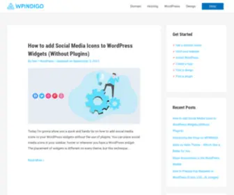 Wpindigo.com(Handy Resources for WordPress Enthusiasts) Screenshot