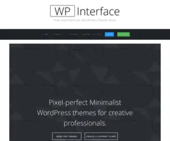 Wpinterface.com(Homepage) Screenshot