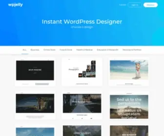 Wpjelly.com(Free Instant WordPress Designer) Screenshot