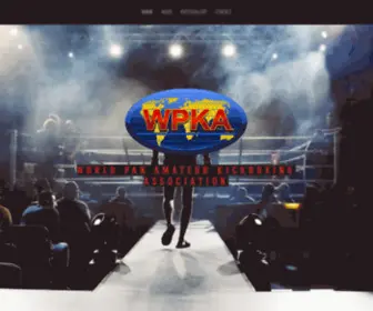 Wpka.net(World Pan Amateur Kick Boxing Association) Screenshot