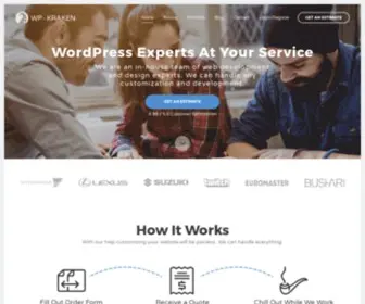 WPkraken.io(WordPress Developers at your service) Screenshot