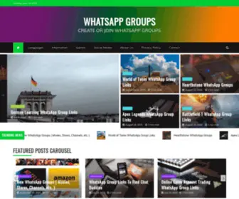 Wplanguagegroups.com(WhatsApp Groups) Screenshot