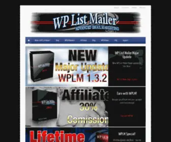 Wplistmailer.com(WP List Mailer) Screenshot