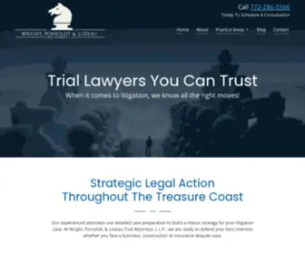 WPllaw.com(Business & Commercial Lawyer Stuart) Screenshot