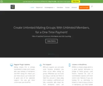 Wpmailinggroup.com(Listserv Wordpress Plugin) Screenshot