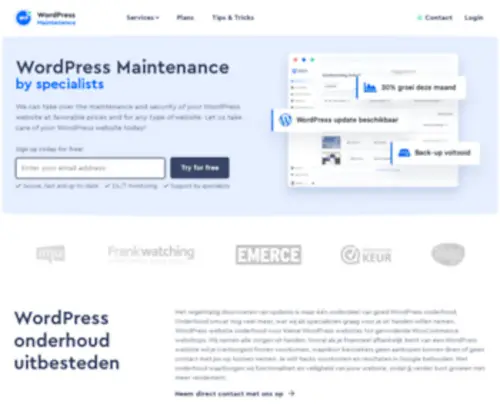 Wpmaintenance.com(WordPress maintenance & support) Screenshot