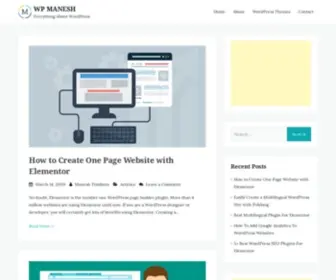 Wpmanesh.com(Free Elementor Themes) Screenshot