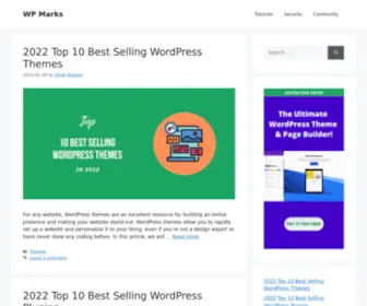 Wpmarks.com(WordPress Guides for Beginners and Experts) Screenshot