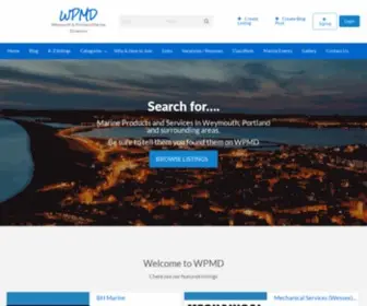 WPMD.co.uk(Weymouth & Portland Marine Directory) Screenshot