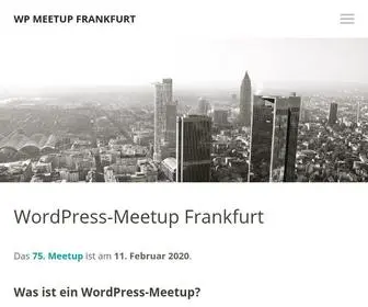 Wpmeetup-Frankfurt.de(WordPress-Meetup Frankfurt am Main WordPress-Meetup Frankfurt am Main) Screenshot