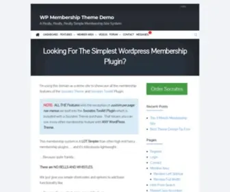 Wpmembershiptheme.com(Simplest Membership Theme and Plugin) Screenshot