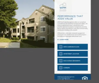 WPMLLC.com(Property Management Services) Screenshot