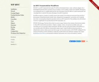 WPMVC.org(WP MVC) Screenshot