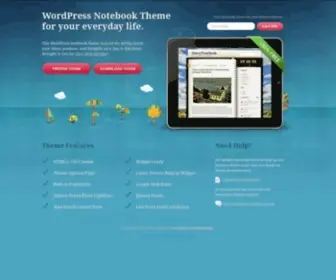 Wpnotebooktheme.com(WordPress Notebook Theme) Screenshot