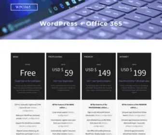 Wpo365.com(Microsoft Office 365) Screenshot