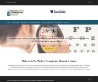 Wpos.org(Affiliate of the Pennsylvania Optometric Association) Screenshot