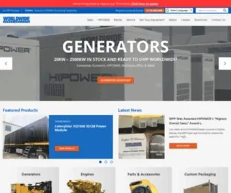 Wpowerproducts.com(New & Used Generators) Screenshot