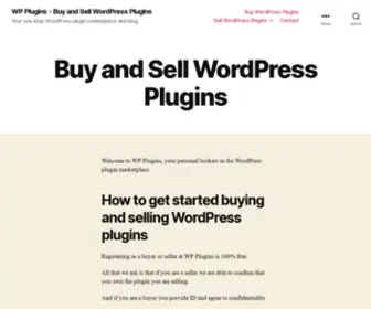 WPplugins.com(Buy and Sell WordPress Plugins at WP Plugins) Screenshot