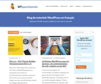 Wppourlesnuls.com(WP Pour les Nuls) Screenshot